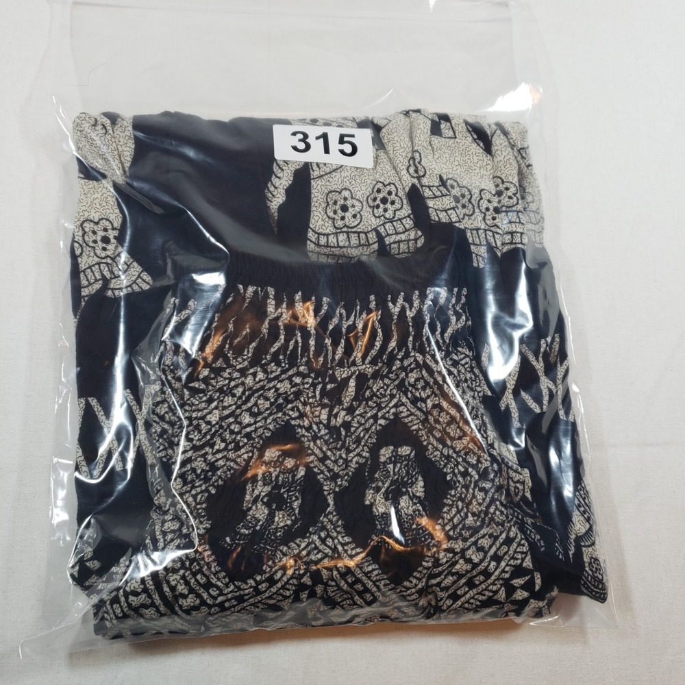 Elephant Print Bohemian Harem‎ Pants Lounge Yoga Festival Comfy Size L - Picture 4 of 4